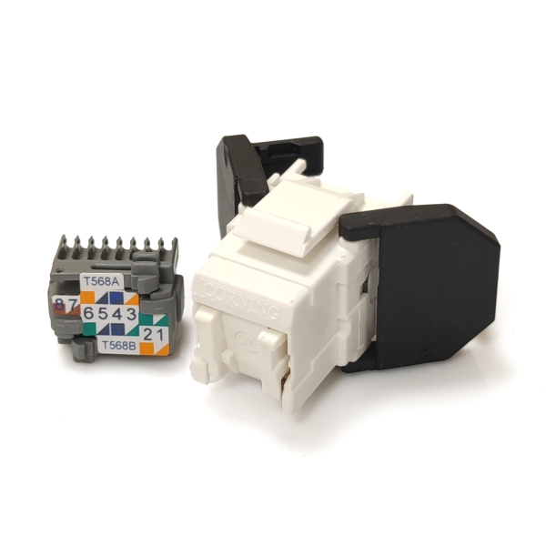 Модуль Keystone UTP RJ45 кат. 5e, білий, Corning