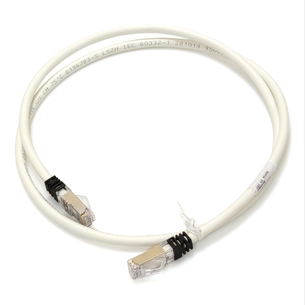Патч-корд кат 6A F/UTP (LSZH), off white, 1m
