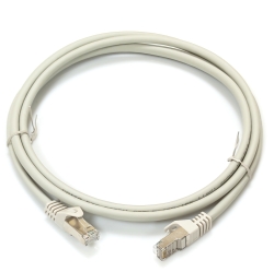 Патч-корд S/FTP, 5 м, кат. 6А, сірий, LW