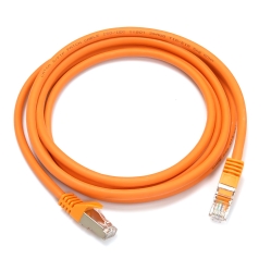 Патч-корд S/FTP, 2 м, кат. 6А, помаранчевий, LW