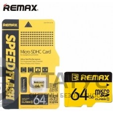 Карта памяти Remax Micro SD C10, 64GB