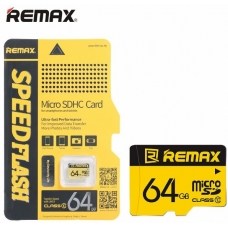 Карта памяти Remax Micro SD C10, 64GB
