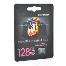 Карта памяти Microflash Micro SD, class10, 128GB