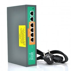 Коммутатор POE SICSO 48V с 4 портами POE 100Мбит + 2порт Ethernet