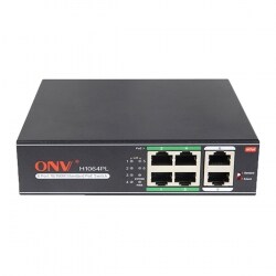6-портовый PoE коммутатор ONV H1064PL
