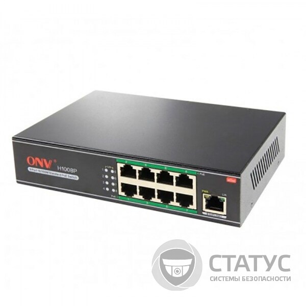 9-портовый PoE коммутатор ONV H1008P