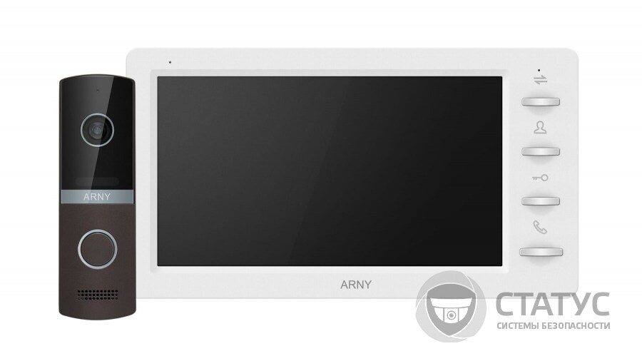 Комплект видеодомофона ARNY AVD-7030 1MPX Graphite + Brown
