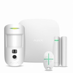 Комплект охранной сигнализации с LTE Ajax StarterKit Cam Plus (8EU) UA white