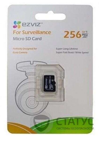 Карта памяти EZviz microSDHC 256GB Class10 For Surveillance