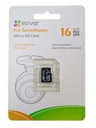Карта памяти EZviz microSDHC 16GB Class10 For Surveillance 