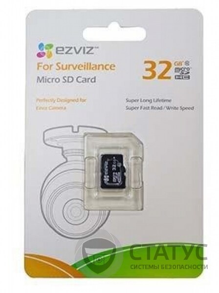 Карта памяти EZviz microSDHC 32GB Class10 For Surveillance