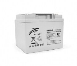 Аккумуляторная батарея AGM RITAR RA12-40, Gray Case, 12V 40.0Ah