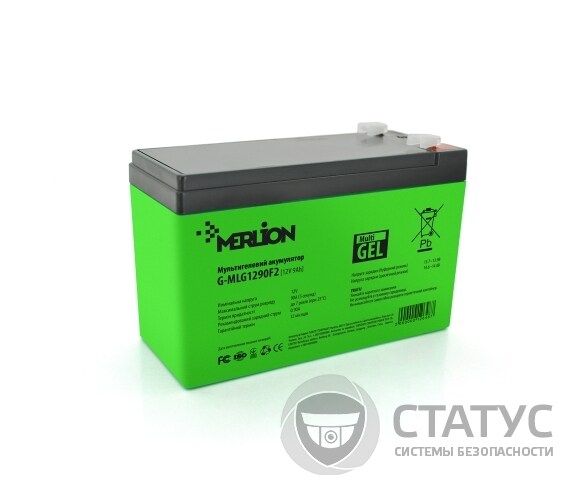 Аккумуляторная батарея MERLION G-MLG1290F2 12 V 9,0 Ah
