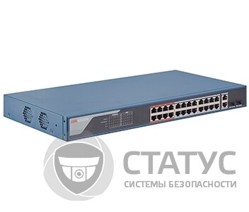 DS-3E1326P-EI 24 портовий POE коммутатор Hikvision
