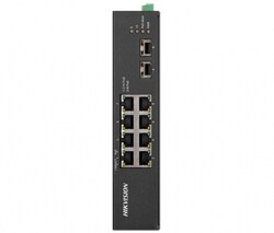 8-портовый неуправляемый POE коммутатор Hikvision DS-3T0510HP-E/HS
