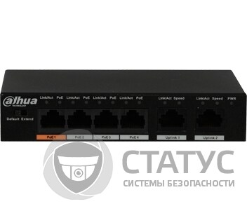 4-портовый РоЕ коммутатор DH-PFS3006-4ET-60