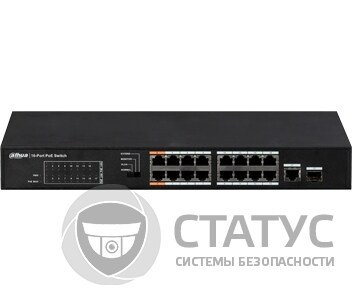 DH-PFS3117-16ET-135 16-портовий некерований POE комутатор