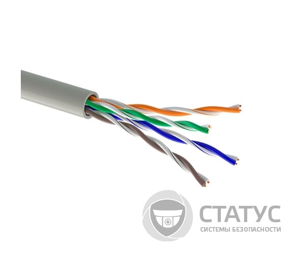 Кабель Одескабель КПВонг-HF-ВП (250) 4*2*0,54 (U/UTP-cat.6 LSOH), OK-net, CU, для внутр. работ, 305м.