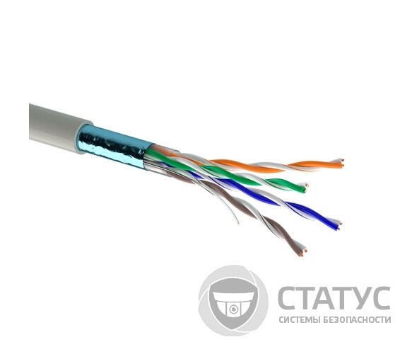 Кабель Одескабель КПВЭ-ВП (200) 4*2*0,51 (FTP-cat.5E), OK-net, CU, экран., для внутр. работ, 500м.