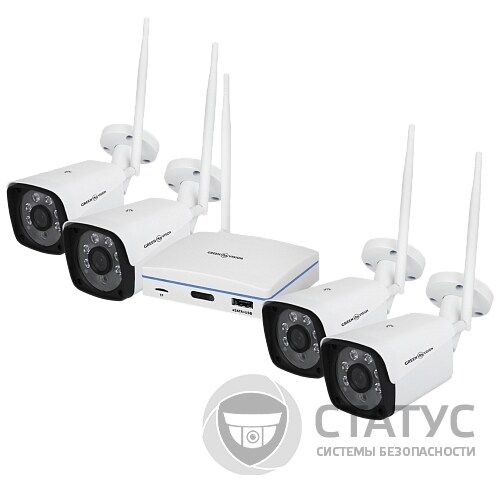 Комплект видеонаблюдения GreenVision GV-IP-K-W58/04 3MP