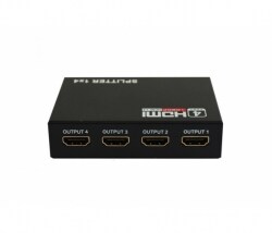 Активный HDMI сплитер 1=4 порта, 3D, 1080Р, 1,4 версия, DC5V/2A Q50, Box