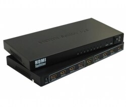 Активный HDMI сплитер 1=8 порта, 3D, 1080Р, 1,4 версия, DC5V/2A Q20, Box
