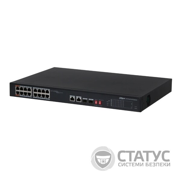16-портовий некерований PoE комутатор DH-PFS3218-16ET-135