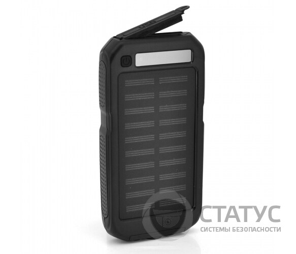 Power bank 5000 mAh Solar, (5V/200mA), 2xUSB, 5V/1A/2.1A, USB
