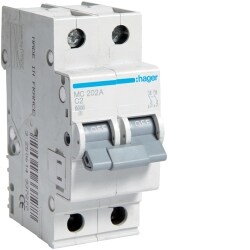 Автоматичний вимикач 2P 6kA C-2A 2M MC202A 