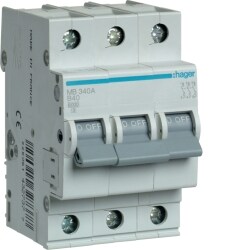 Автоматичний вимикач 3P 6kA B-40A 3M (MB340A)