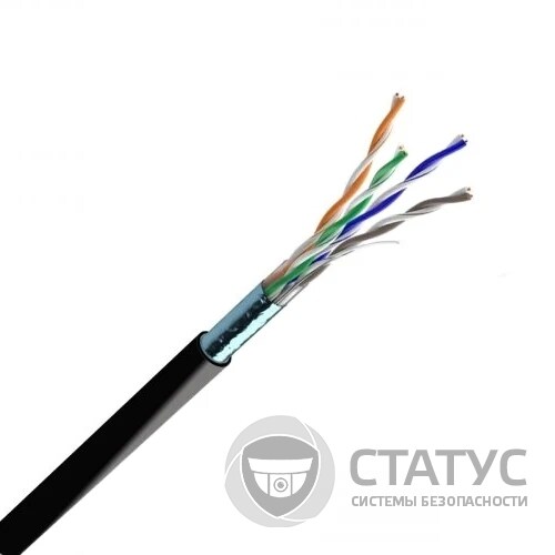 Cat. 5e F/UTP PE 4х2х24 AWG (70910021) бухта 500м. Кабель вита пара ЗЗКМ (FTP мідь вуличний)