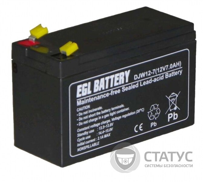 Акумулятор EGL 12В / 7 Ah