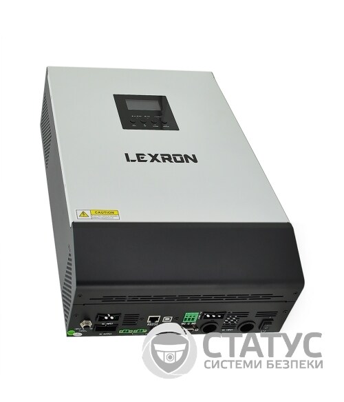 Гибридный инвертор Lexron-5000-48, 5000W, 48V, ток заряда 0-110A, 170-280V,MPPT (80А, 500 Vdc)