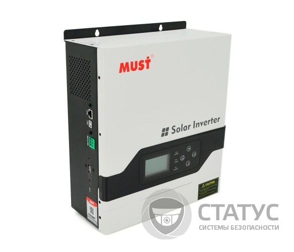 Гибридный инвертор MUST PV18-3024VPM, 3000W, 24V, ток заряда 20/30A, 160-275V, MPPT (60А, 145 Vdc)