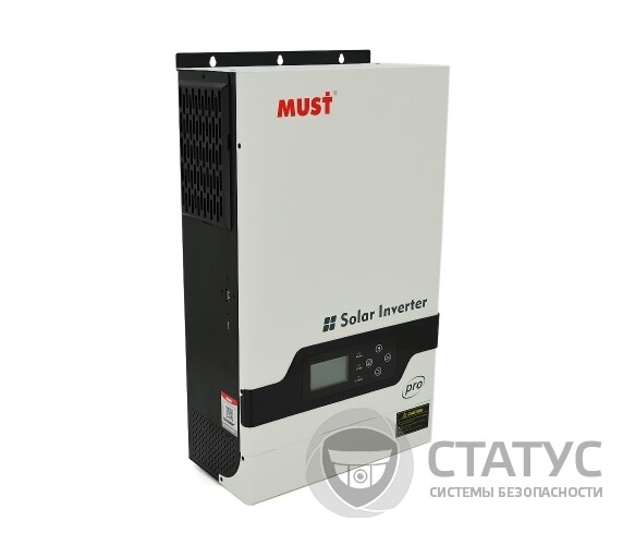 Гибридный инвертор MUST PV18-5248PRO, 5200W, 48V, ток заряда 1-60A, 160-275V, MPPT (80А, 450 Vdc)