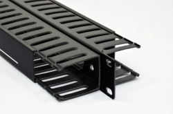 Кабельный организатор 1U с крышкой, двусторонний, EPNew