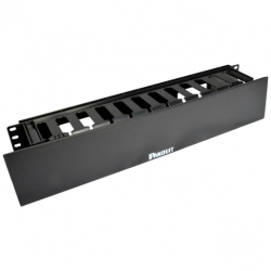 Панель разводки кабелей, односторонняя, 2U, Panduit
