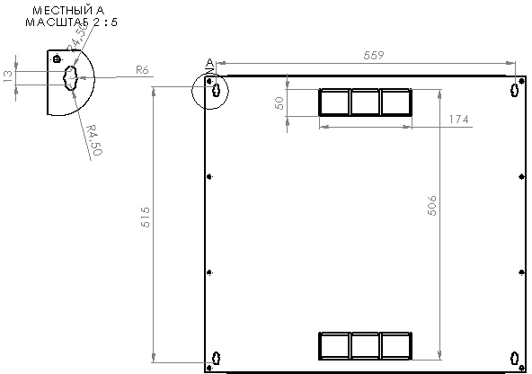 Шкаф 19, 12U, 600х350х640мм (Ш*Г*В), акриловое стекло
