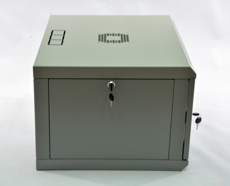 Шкаф 6U, 600х500х373 мм (Ш*Г*В), эконом, акриловое стекло, серый