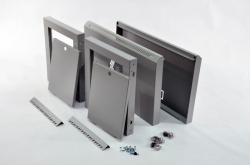 Шкаф 12U, 600х350х640 мм (Ш*Г*В), эконом, акриловое стекло, серый