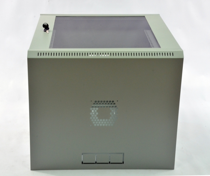 Шкаф 12U, 600х500х640 мм (Ш*Г*В), эконом, акриловое стекло, серый