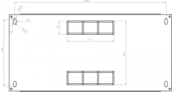 Шкаф 6U, 600х500х373 мм (Ш*Г*В), эконом, акриловое стекло, черный