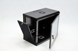 Шкаф 9U, 600х350х507 мм (Ш*Г*В), эконом, акриловое стекло, черный