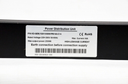 Блок 19 на 8 роз. нем. станд., 10А, 1U, без шнура