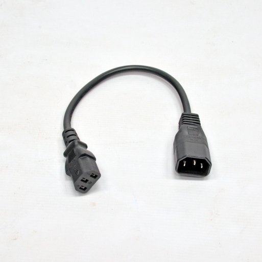 Шнур питания (С13-C14), 0.75мм2, 0.3м