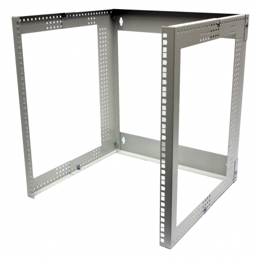 Кронштейн настенный 19 9U, глубь. 280 ... 480мм, серый