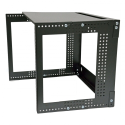 Кронштейн настенный 19 12U, глубь. 280 ... 480мм, черный