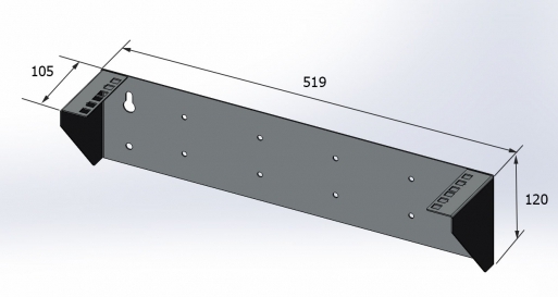 Кронштейн для вертикальной установки сервера 19 2U