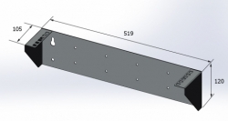 Кронштейн для вертикальной установки сервера 19 2U