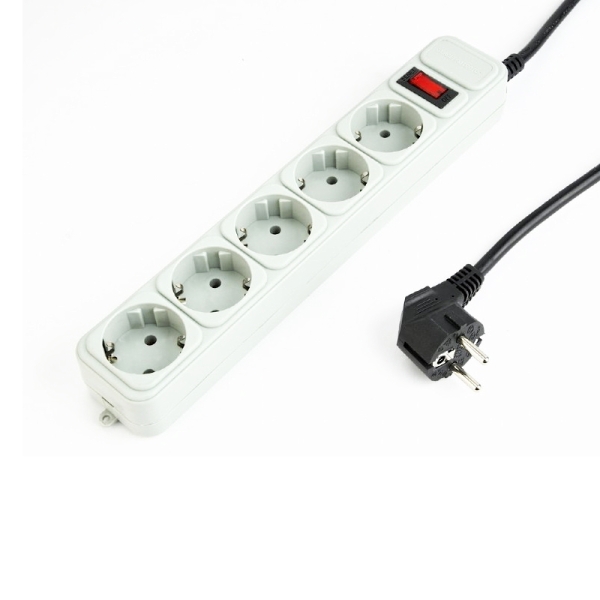 Сетевой фильтр Gembird 4.5 м.,5 розеток с выключателем